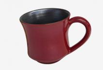 Tasse à café bicolor Rouge-Noire
