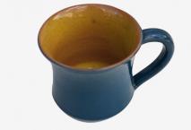 Tasse à café bicolor Jaune-Bleu