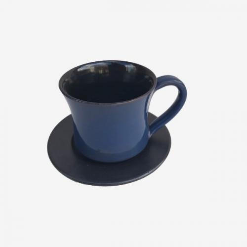 Tasse à café bicolor Bleu-Noire